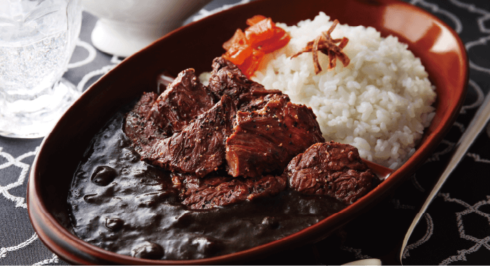 熟成ハラミステーキ100g黒カレー